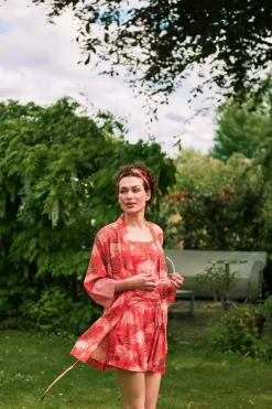 Kimono Flora Firenze Koraal