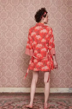 Kimono Flora Firenze Koraal
