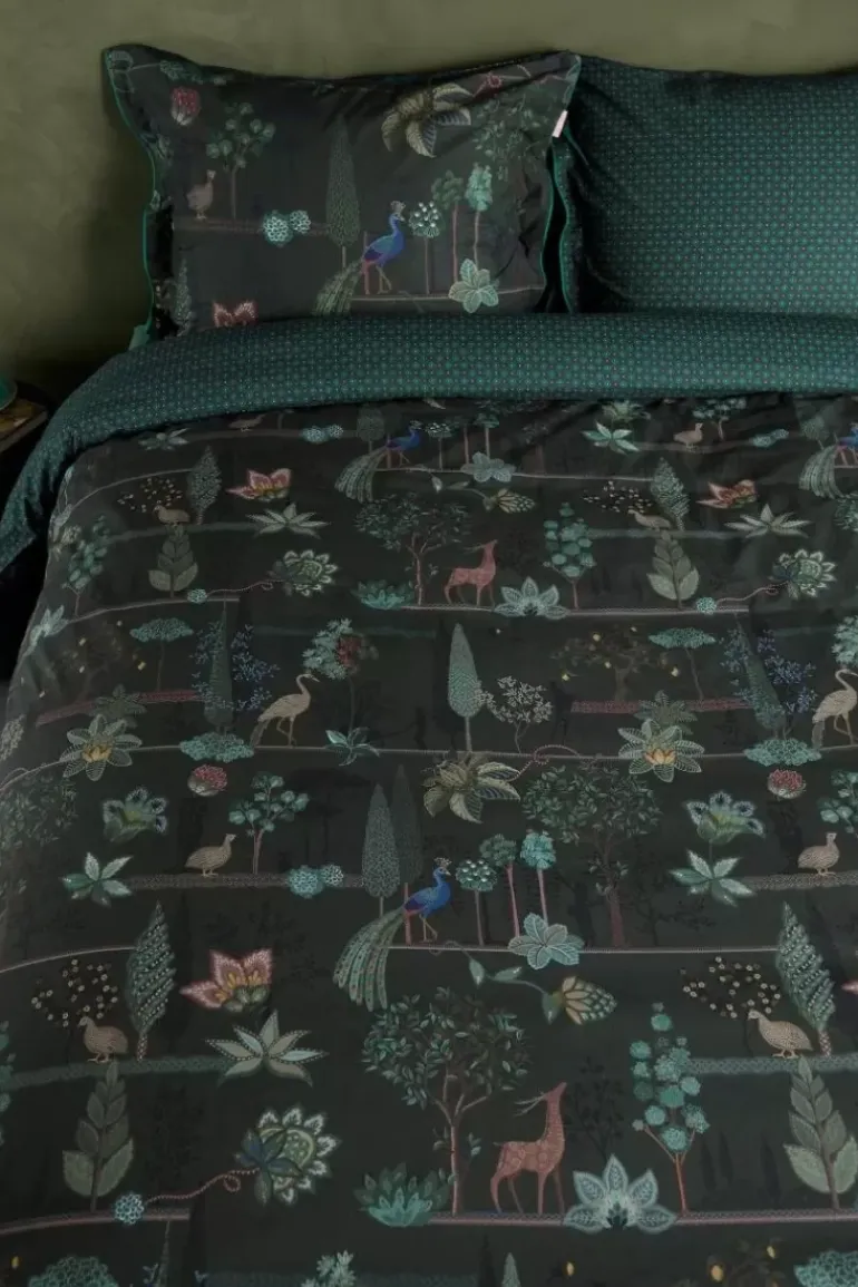 Kussensloop Alberi Donkergroen