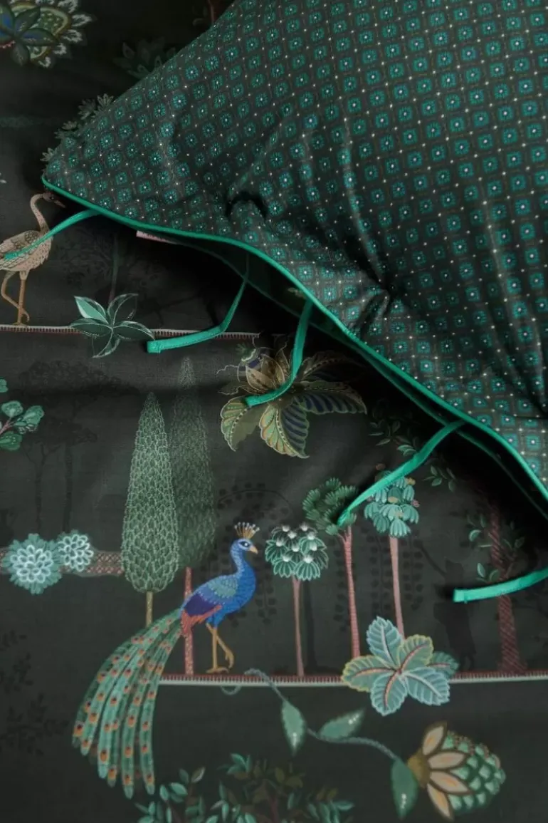 Kussensloop Alberi Donkergroen