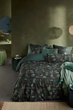 Kussensloop Alberi Donkergroen