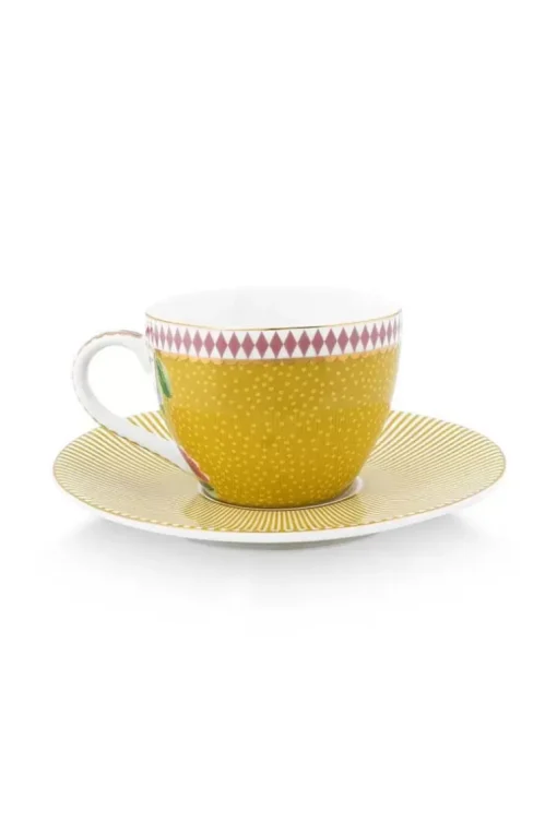La Majorelle Espresso Kop & Schotel Geel