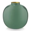Metalen Vaas Donker 23 Cm