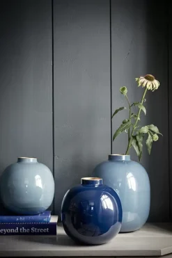 Metalen Vaas Donker 23 Cm