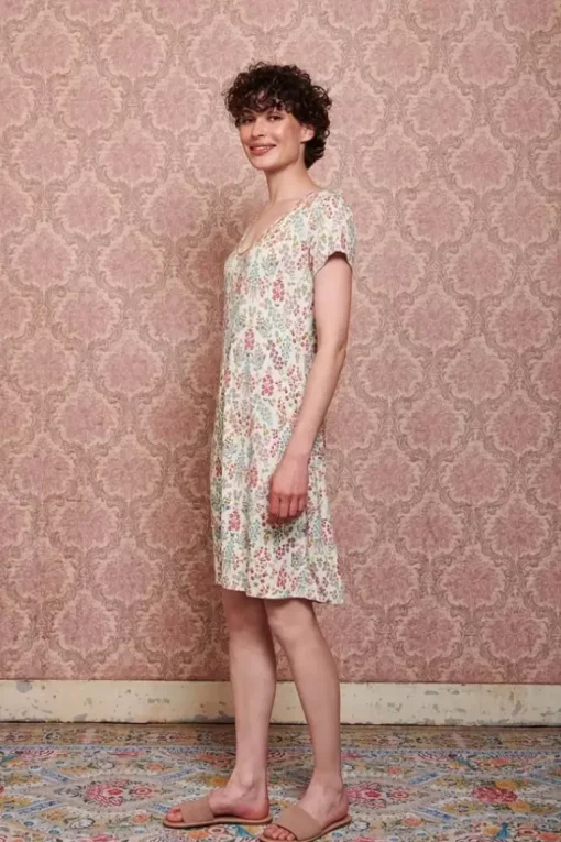 Nachthemd Korte Mouw Primavera Wit