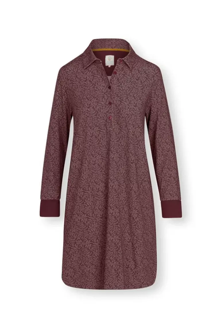 Nachthemd Lange Mouw Leafy Dots Terra