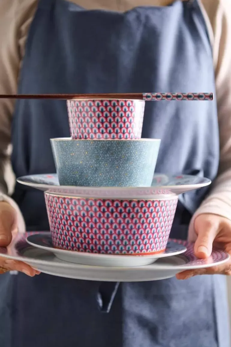 Oriental Flower Festival Set/4 Kommen 12Cm