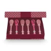 Oriental Flower Festival Set/6 Theelepels Donker