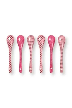 Oriental Flower Festival Set/6 Theelepels Donker