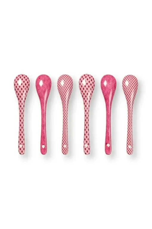 Oriental Flower Festival Set/6 Theelepels Donker