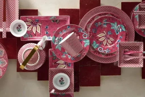Oriental Flower Festival Set/6 Theelepels Donker