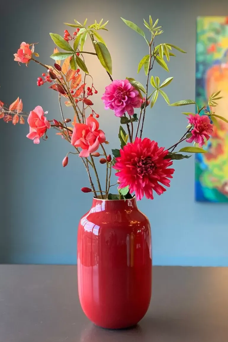 Ovale Vaas Metaal 30 Cm