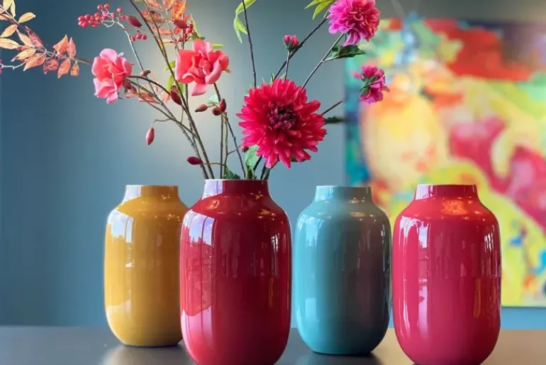 Ovale Vaas Metaal 30 Cm