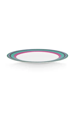 Pip Chique Stripes Ontbijtbord Roze/Groen 23Cm