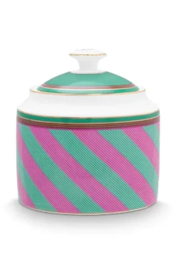 Pip Chique Stripes Suikerpot Roze/Groen