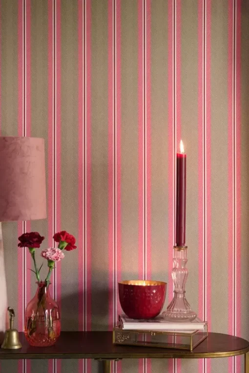 Pip Studio Blurred Lines Vliesbehang /Roze