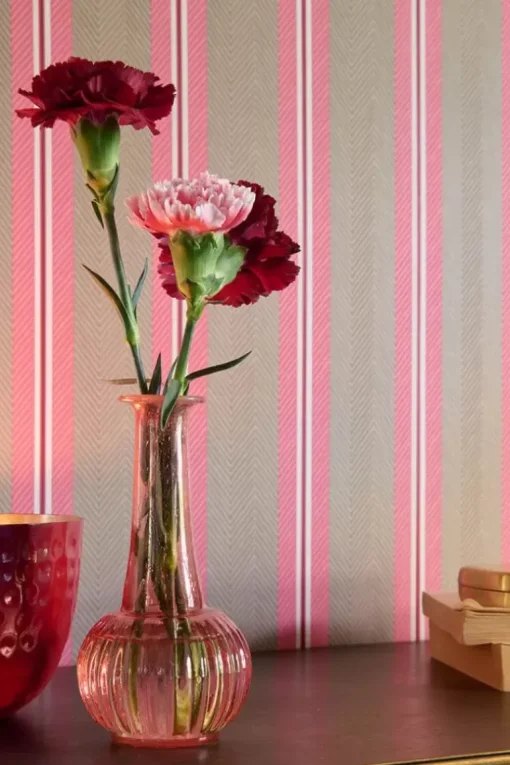 Pip Studio Blurred Lines Vliesbehang /Roze