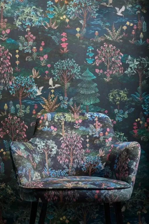 Pip Studio Pip Garden Infinito Wallpower Donker Blauw