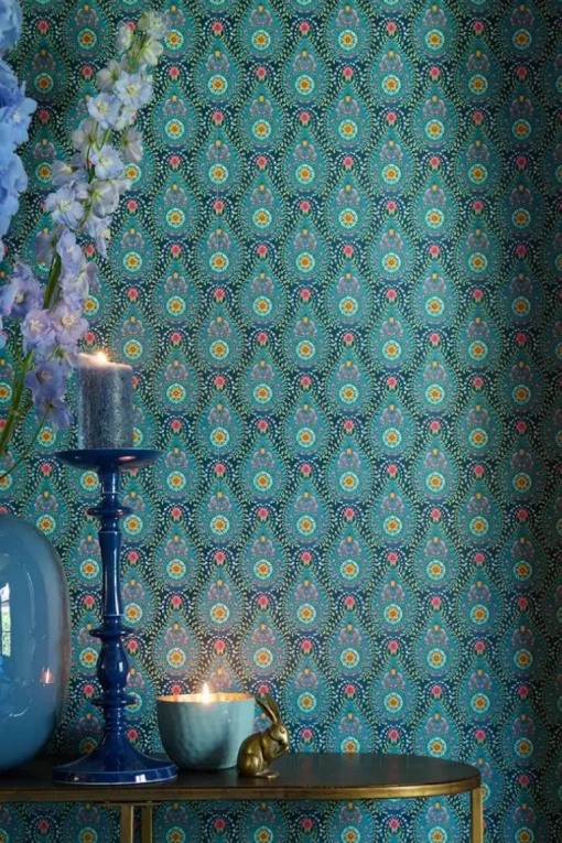 Pip Studio Raindrops Vliesbehang Donker