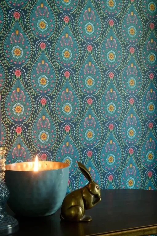 Pip Studio Raindrops Vliesbehang Donker