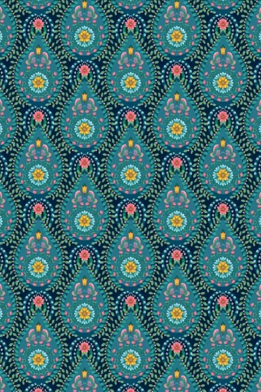 Pip Studio Raindrops Vliesbehang Donker