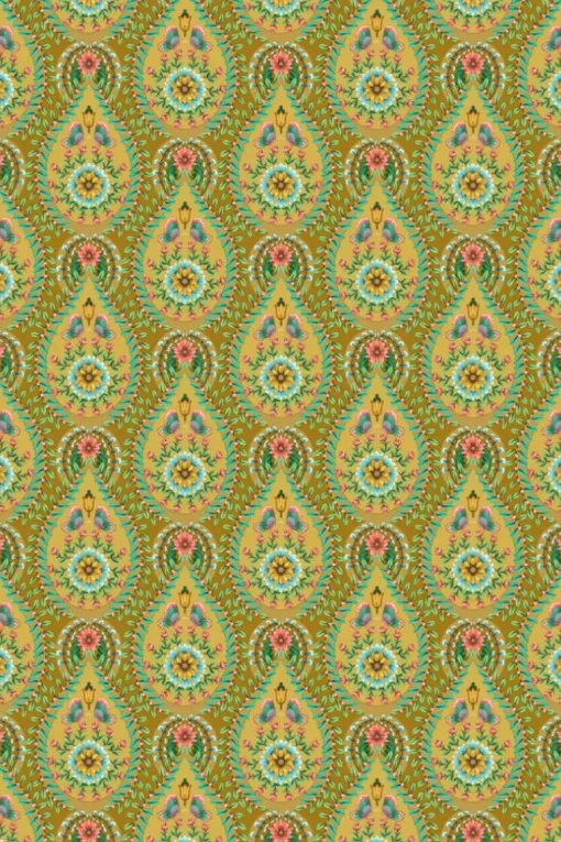 Pip Studio Raindrops Vliesbehang /Oker