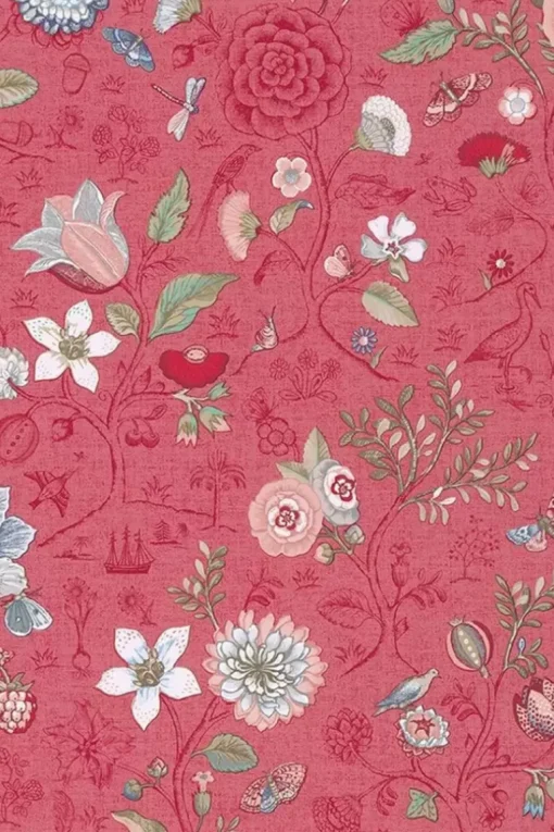 Pip Studio Spring To Life Vliesbehang /Roze