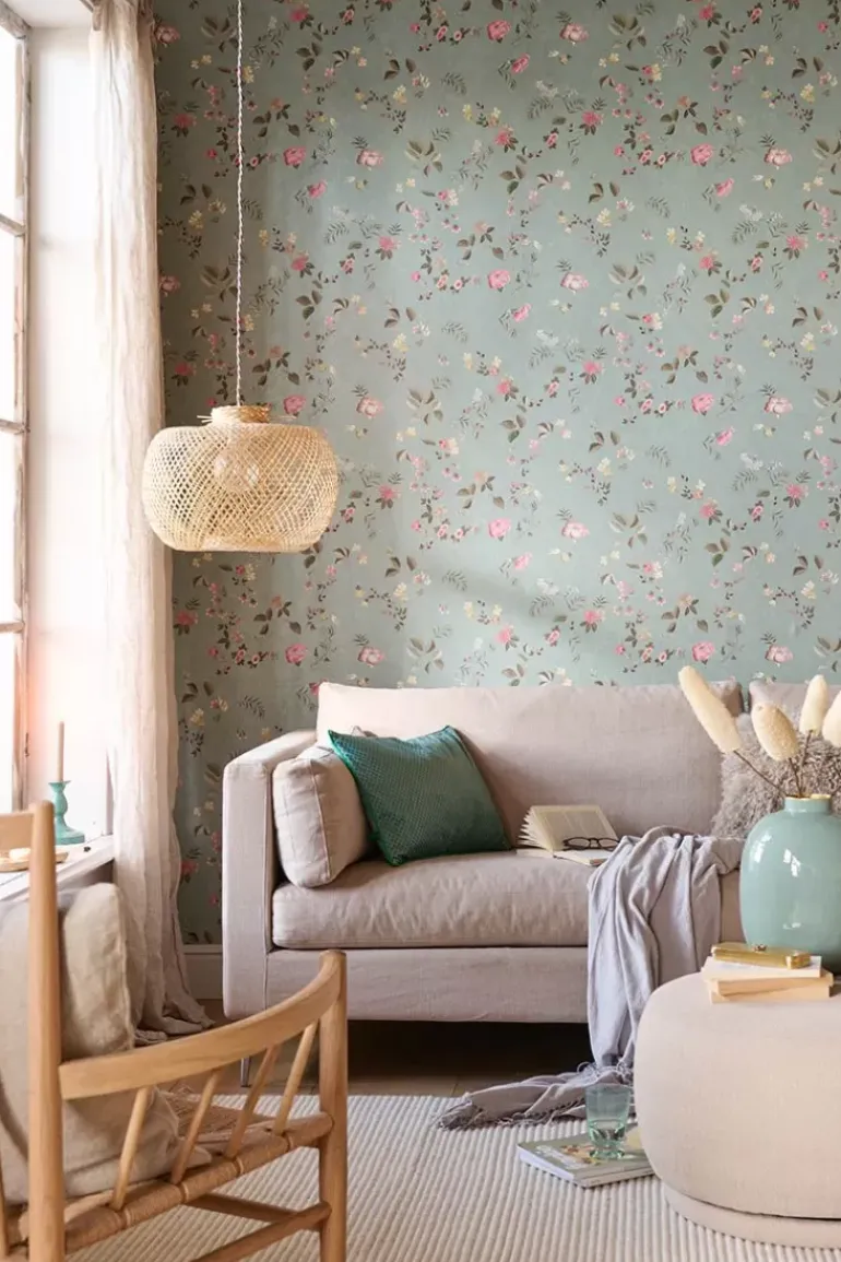 Pip Studio Tokyo Blossom Vliesbehang Jade