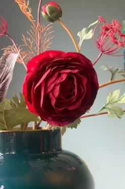Ronde Vaas Metaal Donker 25 Cm