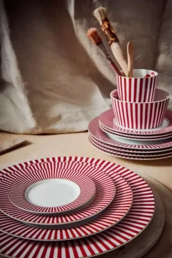Royal Stripes Dinerbord Donker 26.5Cm