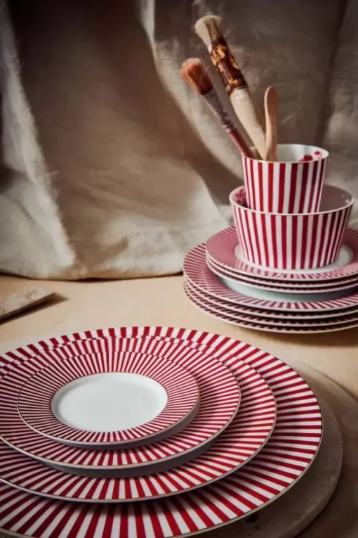 Royal Stripes Dinerbord Donker 26.5Cm