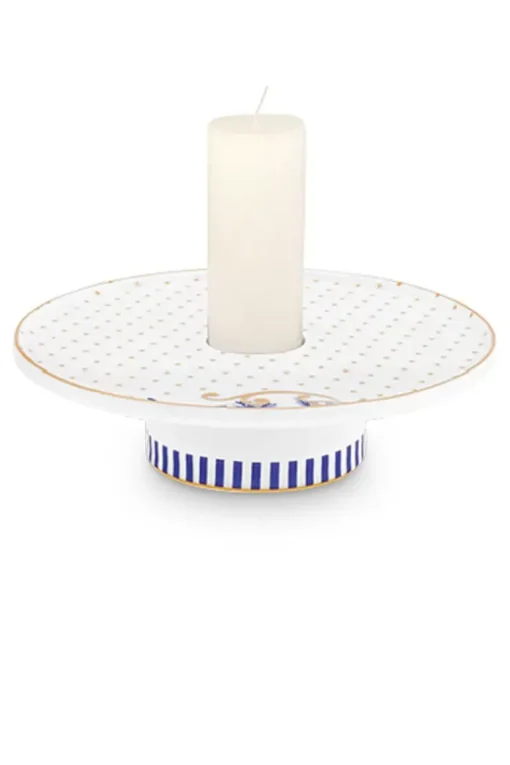 Royal Stripes Kaarshouder Wit 14 Cm
