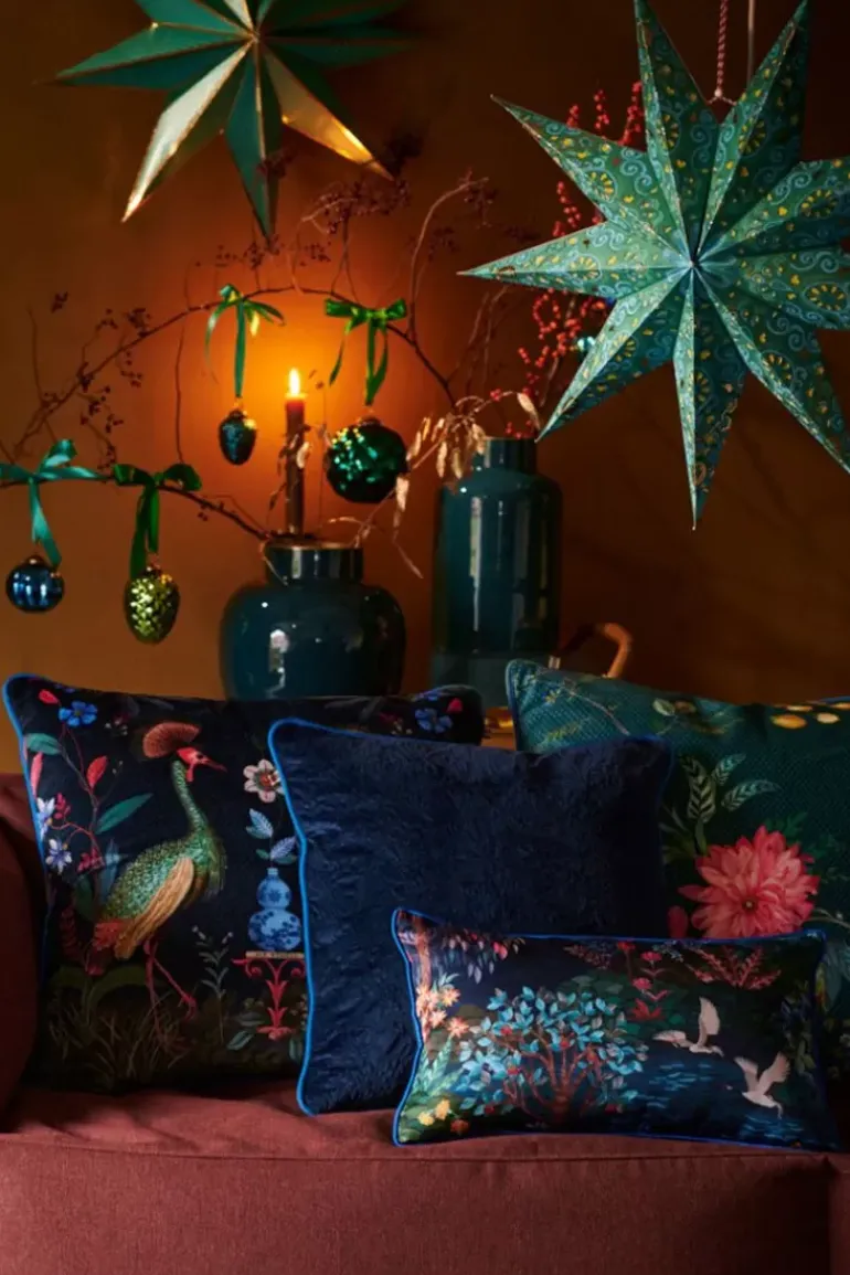 Sierkussen Quilted Donkerblauw