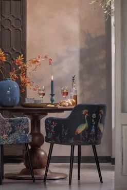 Stoel Flirting Birds Blauw