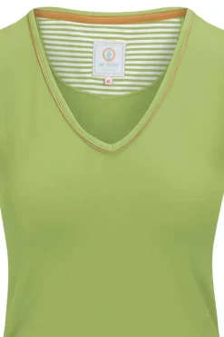 Top Korte Mouw Solid Licht