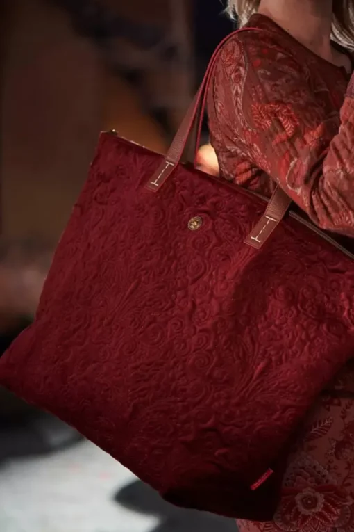 Tote Bag Velvet Quiltey Days