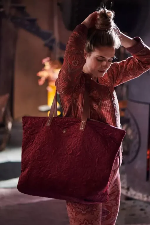Tote Bag Velvet Quiltey Days