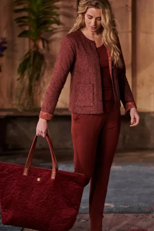 Tote Bag Velvet Quiltey Days