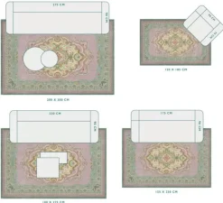 Vloerkleed Majorelle By Pip Lilac/Groen