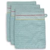 Washandje Set/3 Soft Zellige Blue 16X22 Cm