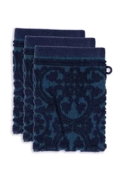 Washandje Set/3 Tile De Pip Donker 16X22 Cm