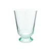 Water Glas Gedraaid Blauw