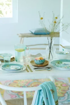 Water Glas Gedraaid Blauw